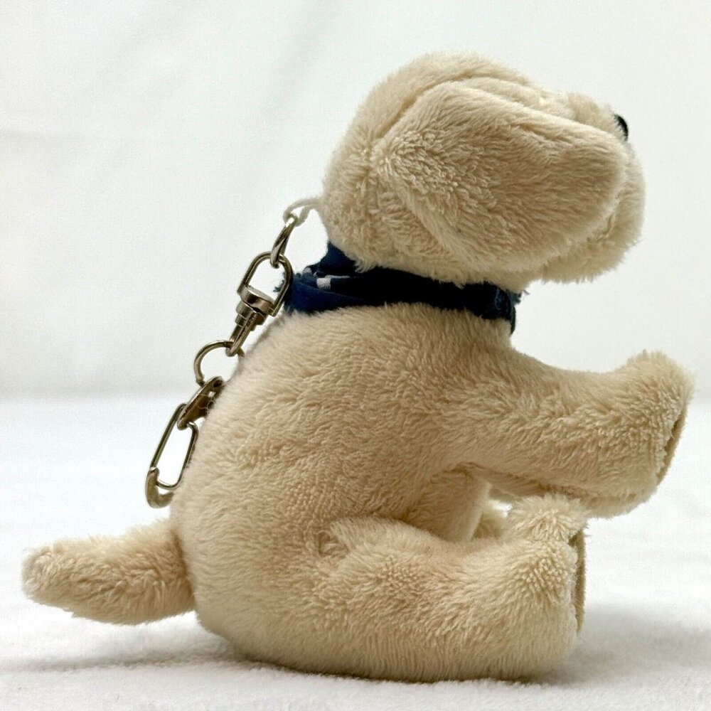 Relax It's Lees Plush Toy Dog w/Bandana Keychain - Picture 4 of 11